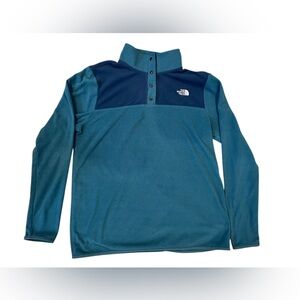 The North Face Teal and Navy Pullover